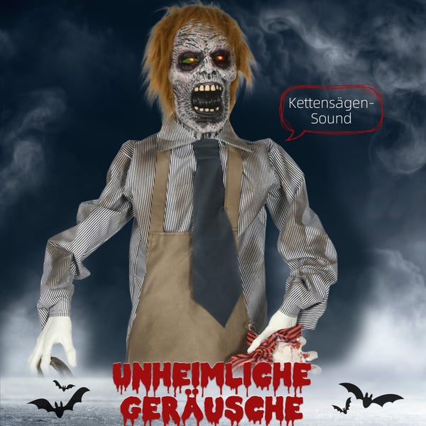 HOMCOM Halloween Dekoration, 130L x 18B x 170H cm, Polyester, PE, Mehrfarbig