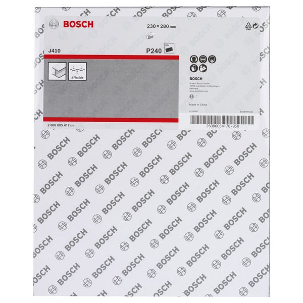 Bosch 50x Schleifblatt 230 x 280 mm für Metall 240 - 2608605417