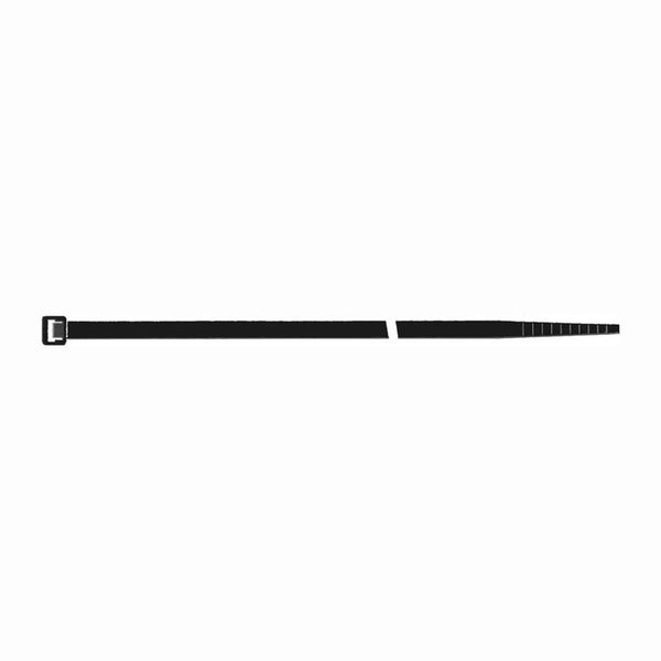 SAPISELCO 100x Kabelbinder Länge 200 mm Breite 4,5 mm schwarz - SEL.3.223