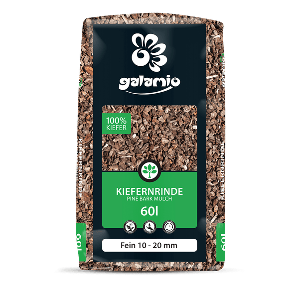 Galamio Rindenmulch Kiefer Fein 60l x 26 Sack 1560l Palette