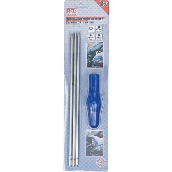 BGS Spezial-Schraubendreher-Satz T-Profil (für Torx) Innensechskant 4tlg. - 7840