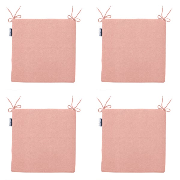 Sitzkissen Neapel-Lachs - Ca. 40x40 cm - 4er-Set