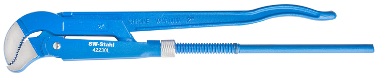 SW Stahl Rohrzange, 525 mm, mit „S“-Maul, Montieren und Demontieren, Kraftvoller Halt und Abrutschschutz durch 3-Punkt Haftung, 42230L