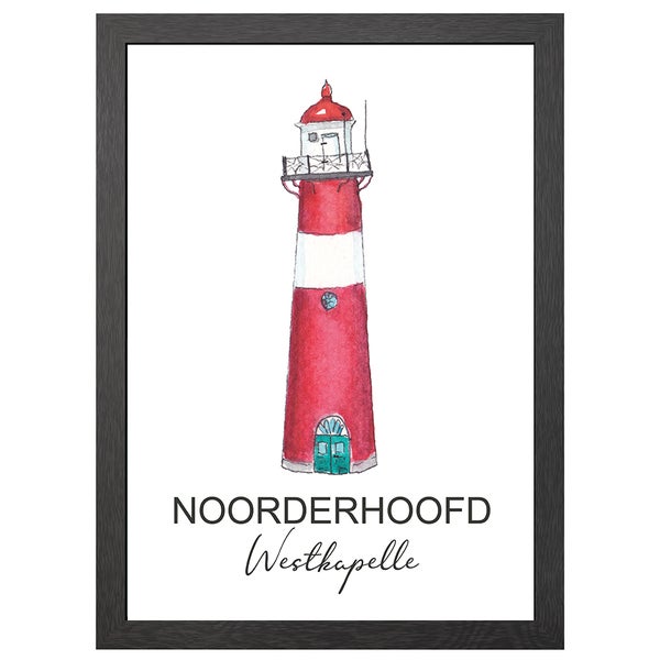 Noorderhoofd Westkapelle Poster Im A2-Rahmen - Joyin