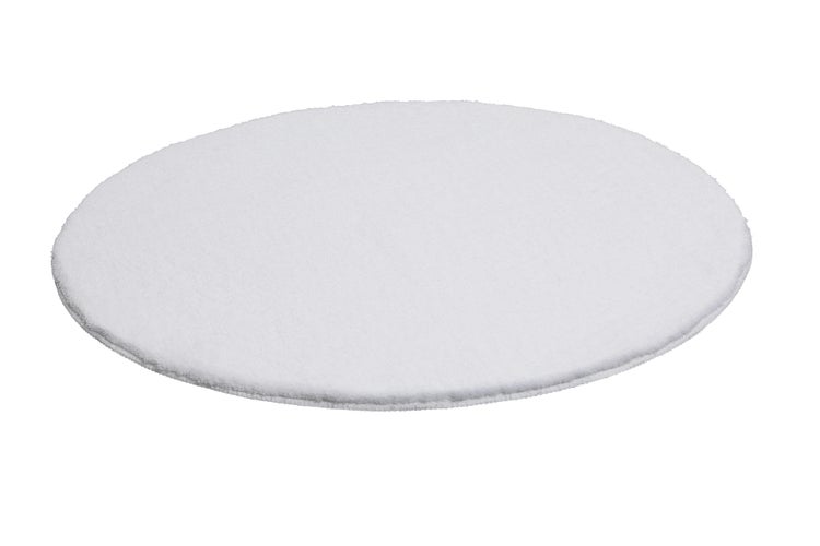 Badteppich Weiß Joris WECONhome Basics 90 cm rund