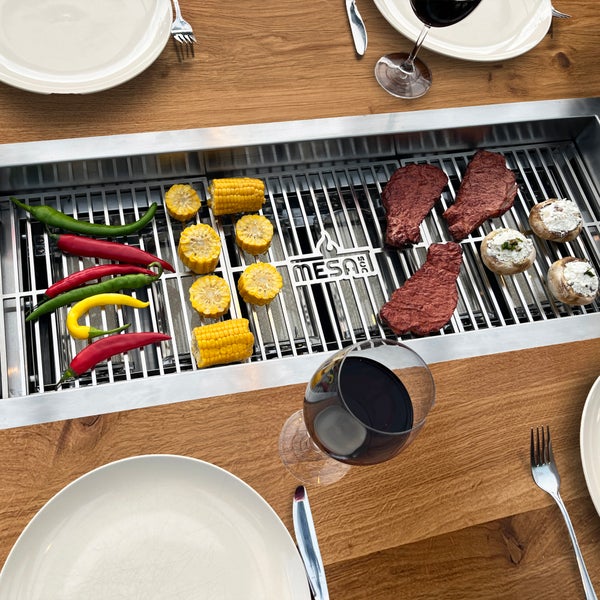 Mesa Dos Grilltisch in Eiche geölt 110cm x 220cm