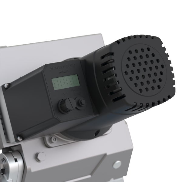 Schnittgeschwindigkeitseinstellung an einer Säge