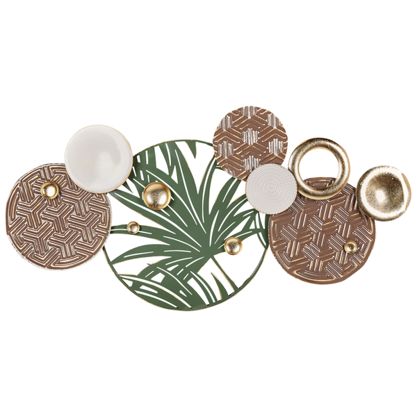 Abmessungen der Wanddekoration mit Kreisen