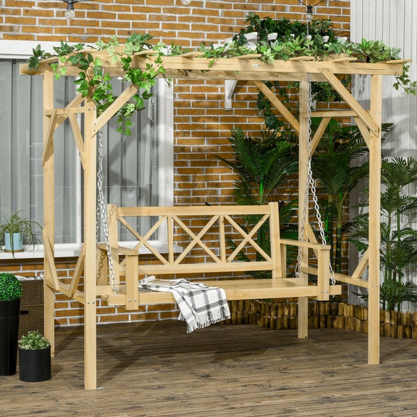 Detailansichten zur stabilen Konstruktion einer Pergola