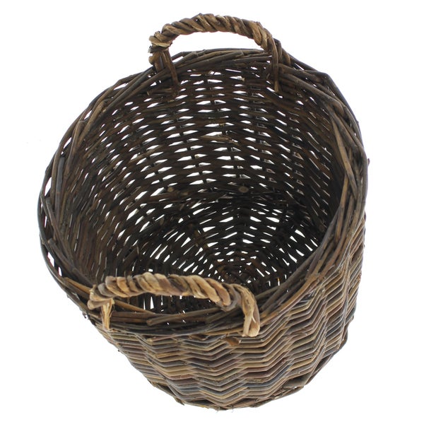 FRANK FLECHTWAREN | Füllkorb Rustikal, klein, WEIDE, Ø 27 x 19 cm