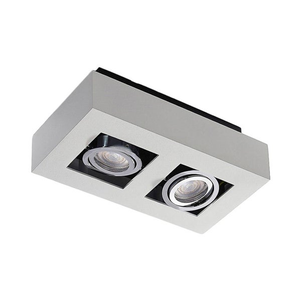 Arcchio Strahler Vince (Modern) in Weiß aus Aluminium (2 flammig, GU10) - Deckenlampe Deckenleuchte Lampe Spot Flurleuchte