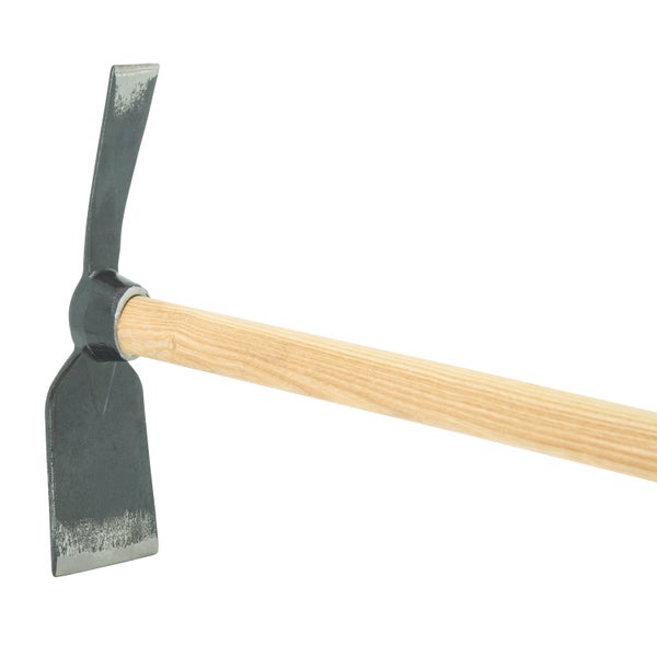 Kreuzhacke mit Holzstiel fuer Gartenarbeiten