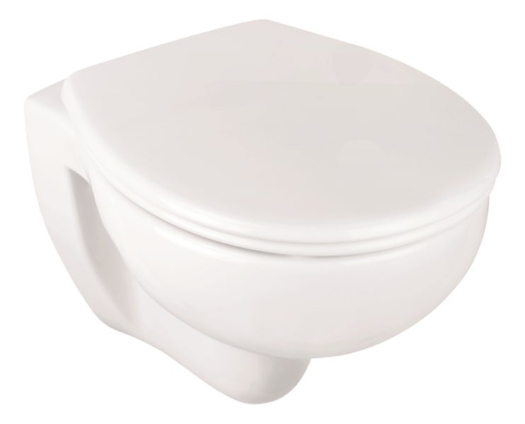 'aquaSu® Wand WC-Set , Tiefspüler , Spülrandlose Toilette , Hängetoilette , Einfache Reinigung , weiß