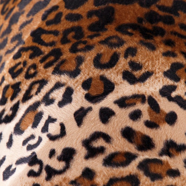 Velours Lampenschirm Leopard Design 25/25/25 Gold innen