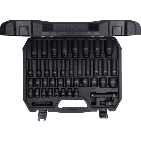 KS TOOLS 1/2 Sechskant-Kraft-Stecknuss-Satz 40tlg. - 515.0065