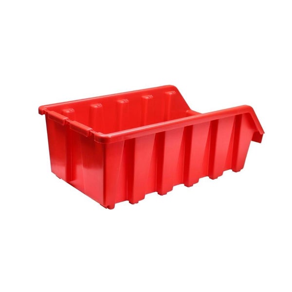 PROREGAL SuperSparSet 10x Sichtlagerbox 5 HxBxT 18,7 x 33,3 x 50 cm Polypropylen Rot
