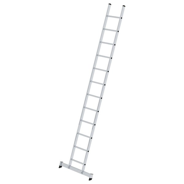 Anlegeleiter aus Aluminium mit Traverse für sicheren Stand
