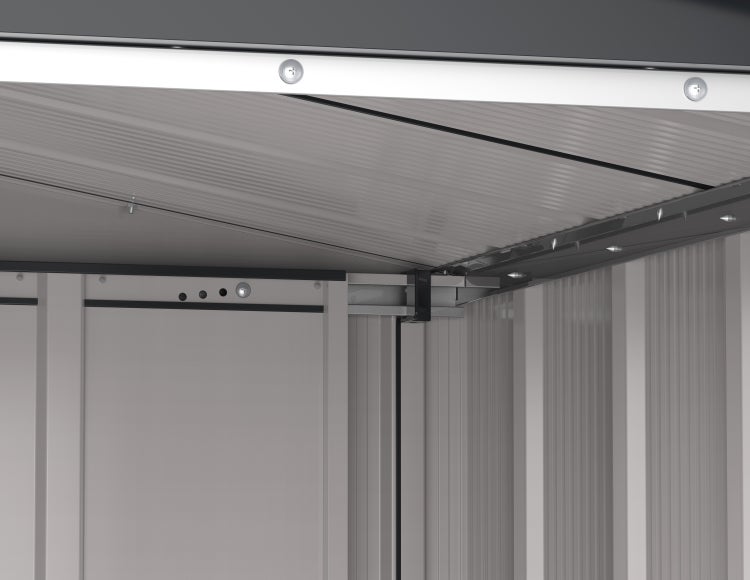 Metall Gerätehaus 163x112 Gartenhaus Schiebetür