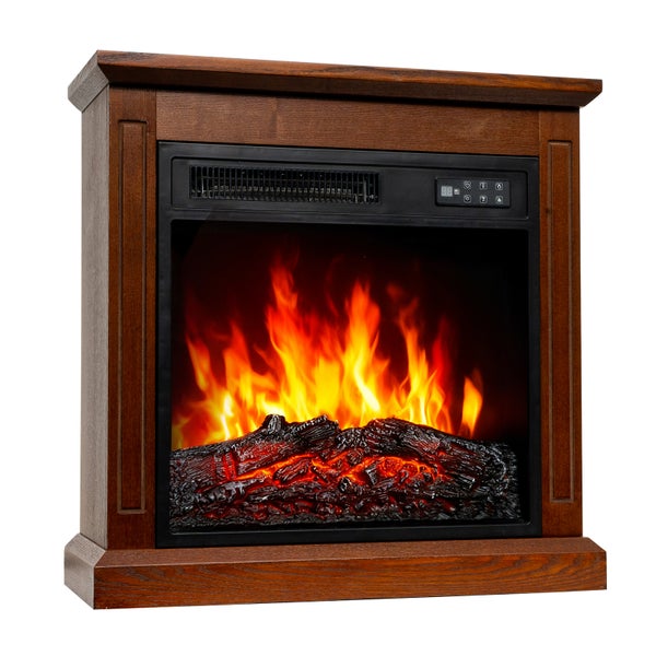 HOMAVO 900W/1800W, Elektrokamin mit Schrank, 3D-Flammenfarben, HxBxT: 59,5×59,7×24 cm