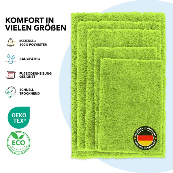 Mehrere Badteppiche aus Polyester in verschiedenen Größen