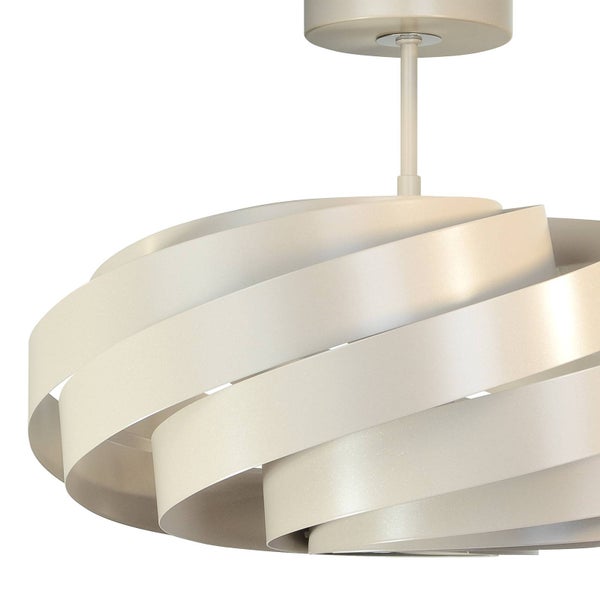 Euluna Deckenlampe Vento (Modern) in Creme aus Metall (1 flammig, E27) - Deckenleuchte Lampe Wohnzimmerleuchte