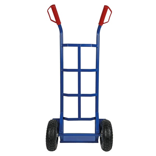 Profi Sackkarre HBH TK320LU – 320 kg Tragkraft, Luftreifen, Stahlrahmen, Transportkarre für schwere Lasten
