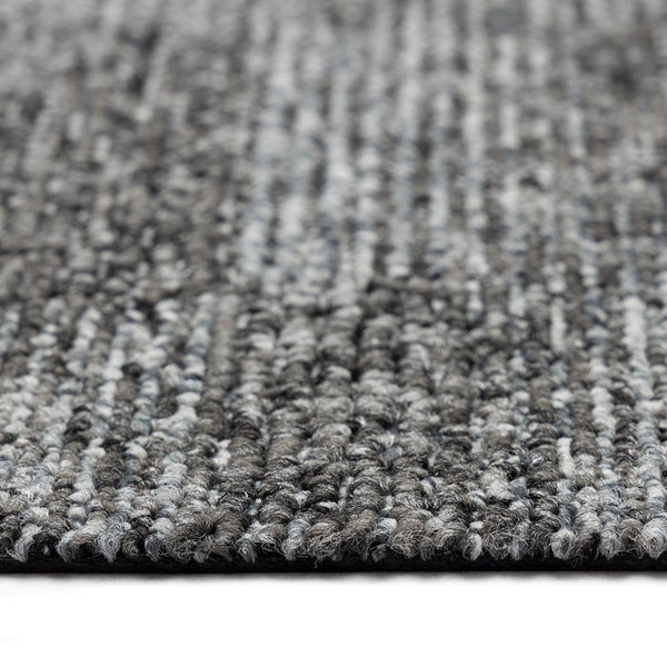 FLOORDIREKT Teppichfliese Santo - 50 x 50 cm - Selbstliegend - Grau 76