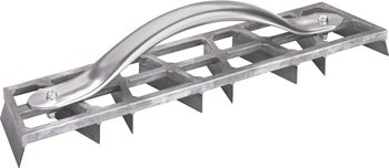 Gitterhobel zum Glätten von Dämmplatten aus Aluminium mit Metallgriff