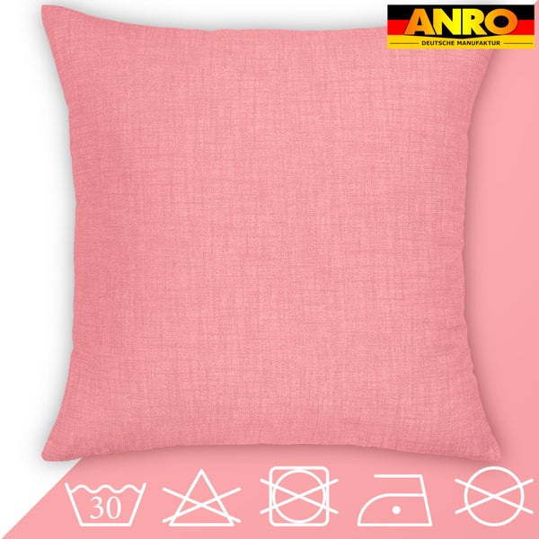 Kissenhülle Leinenoptik 60x60cm ohne Füllung Pink