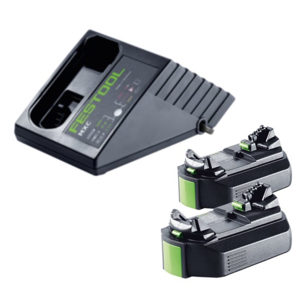 Festool Ladegerät mit zwei Akkus