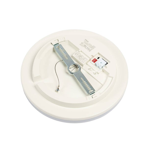 PRIOS LED Deckenlampe mit Sensor Artin Bewegungsmelder (Modern) in Weiß (1 flammig, ) - Deckenleuchte Lampe Badezimmerleuchte