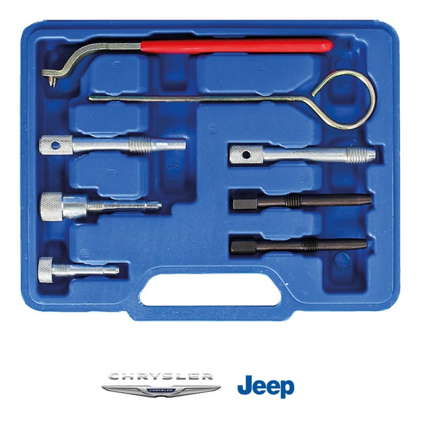 Werkzeugsatz für Chrysler und Jeep in blauer Aufbewahrungsbox