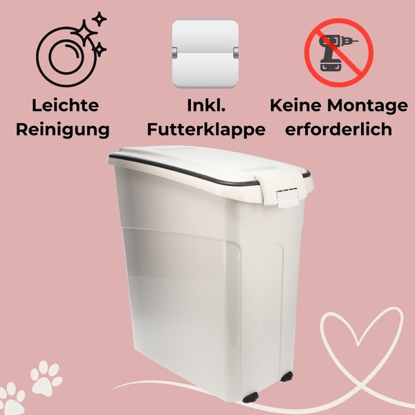 Futtertonne Luftdicht mit Deckel Futtertonne Pferd Hund Hundefutter Aufbewahrung Hundefutter Box Trockenfutter Aufbewahrung Futterbox Hund 54 L