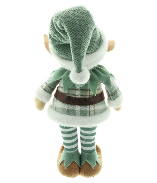 Weihnachtsdekoration Elfenfigur in Textilausführung fuer die Adventsdekoration.