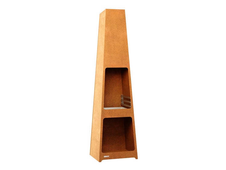 Corten Gartengrill Feuerstelle 50x60x220 cm