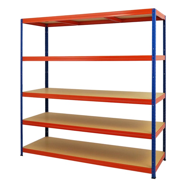 PROREGAL Schwerlastregal Giant Elephant HxBxT 180 x 180 x 60cm Fachlast 200kg Blau-Orange