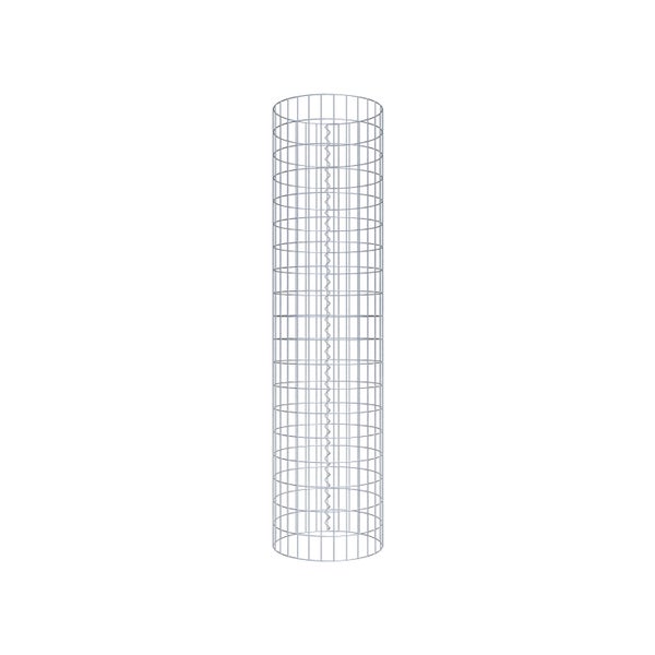 Gabionensäule Durchmesser 47 cm, MW 5 x 10 cm rund - Höhe: 1,90 m