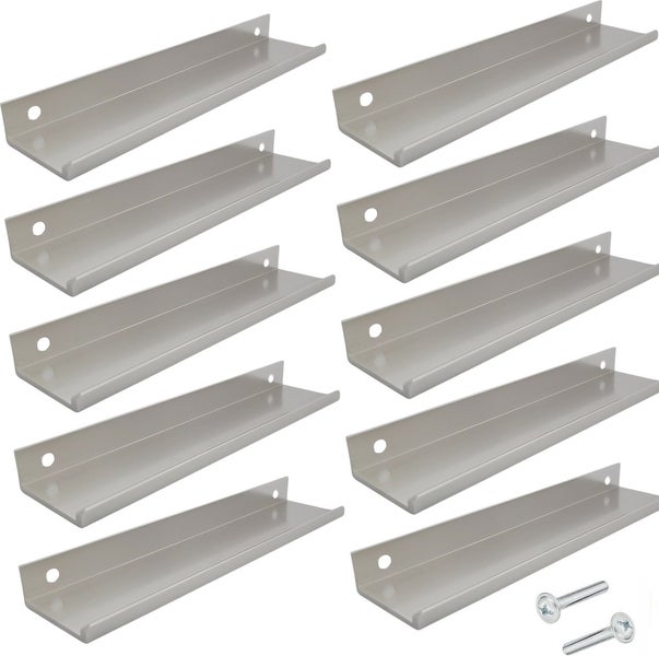 Möbelgriff Stangengriff Fargo Flachgriff  150 mm Aluminium 10 Stück