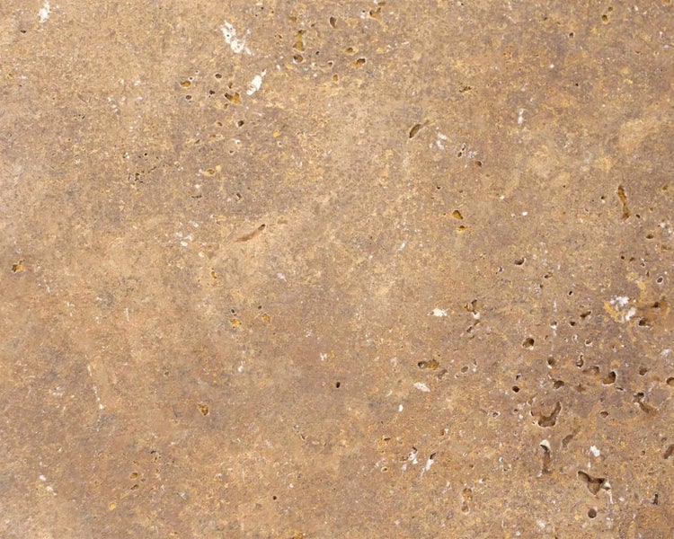 Wohnrausch Travertin Terrassenplatten GOLDEN BROWN 61 x 40,6 x 3 cm, getrommelt, braun, gelb, gold