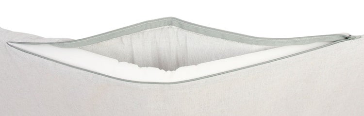 FRANK FLECHTWAREN | Bankauflage Modern, grau, POLYESTER, POLYURETHAN, 110 x 35 x 3 cm