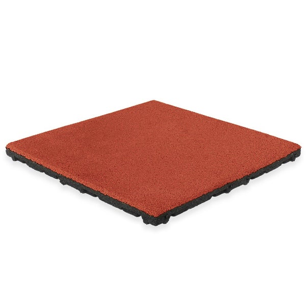 Gummifliese EPDM-Deckschicht - 50 x 50 cm - 45 mm - Rot