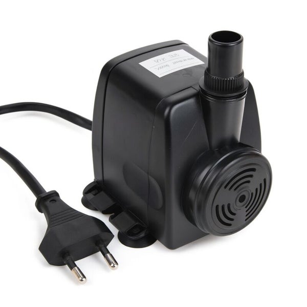 Schwarze Aquariumpumpe mit Stecker