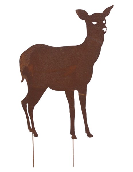 Dekorative Rostoptik Gartendekoration: Hirschfigur zum Stecken