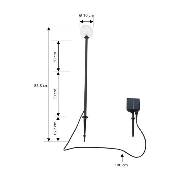 Lindby LED Brindley (Modern) in Schwarz aus Aluminium (1 flammig, )
