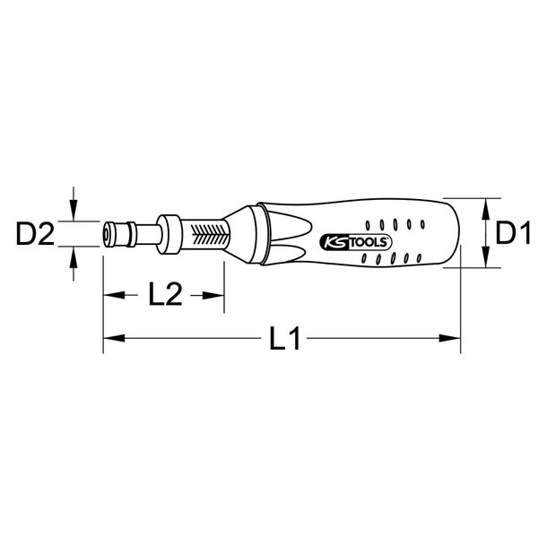 KS TOOLS 1/4 Drehmomentschraubendreher 10 - 120 cNm - 516.3250