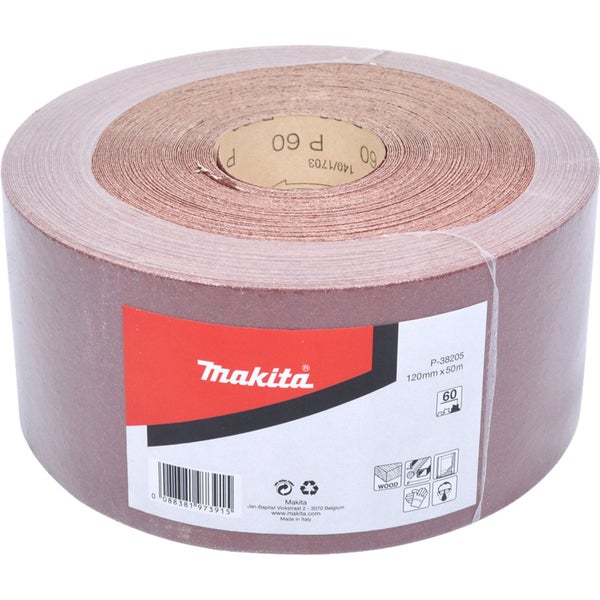 Makita Schleifpapierrolle, Körnung 60, 120 mm x 50 m
