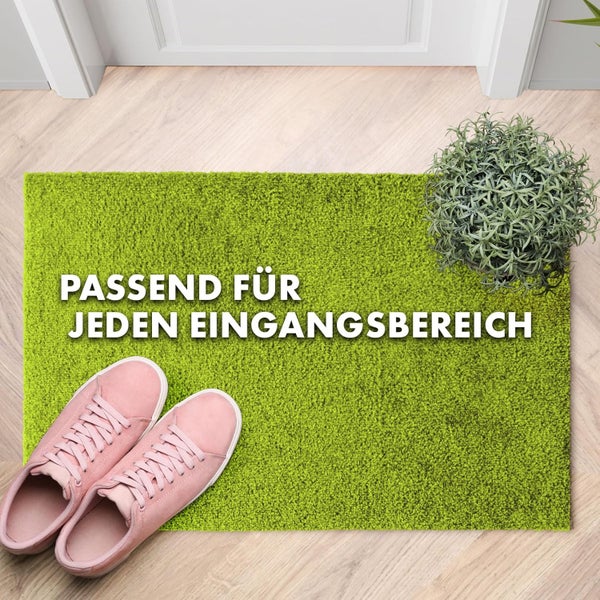FLOORDIREKT Fußmatte Domenico - stilvolle & praktische Schmutzfangmatte - Limone - 50 x 80 cm