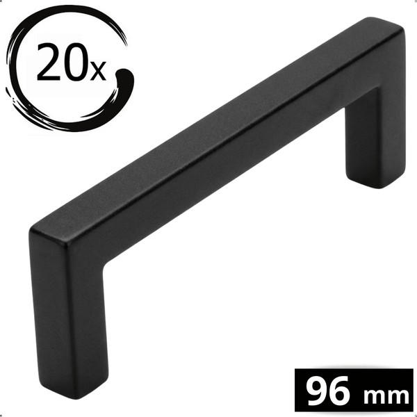 20er-Packung Schrankgriff aus Metall, 96 Millimeter