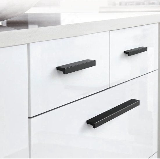 Möbelgriff Stangengriff Reno Lochabstand 128 mm Schwarz