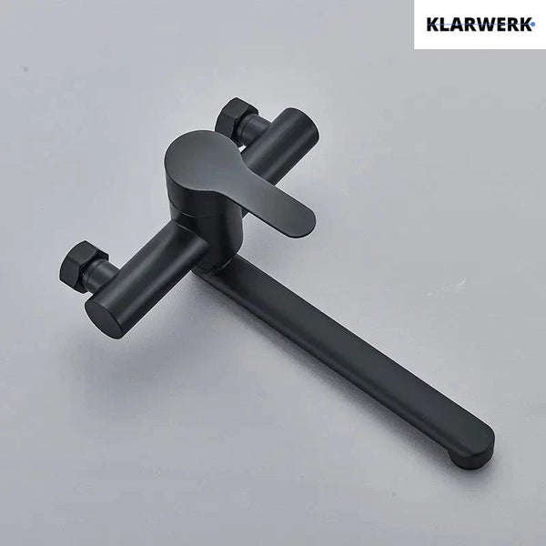 Klarwerk Wandarmatur für die Küche mit Einhebelmischer und schwenkbarem Auslauf